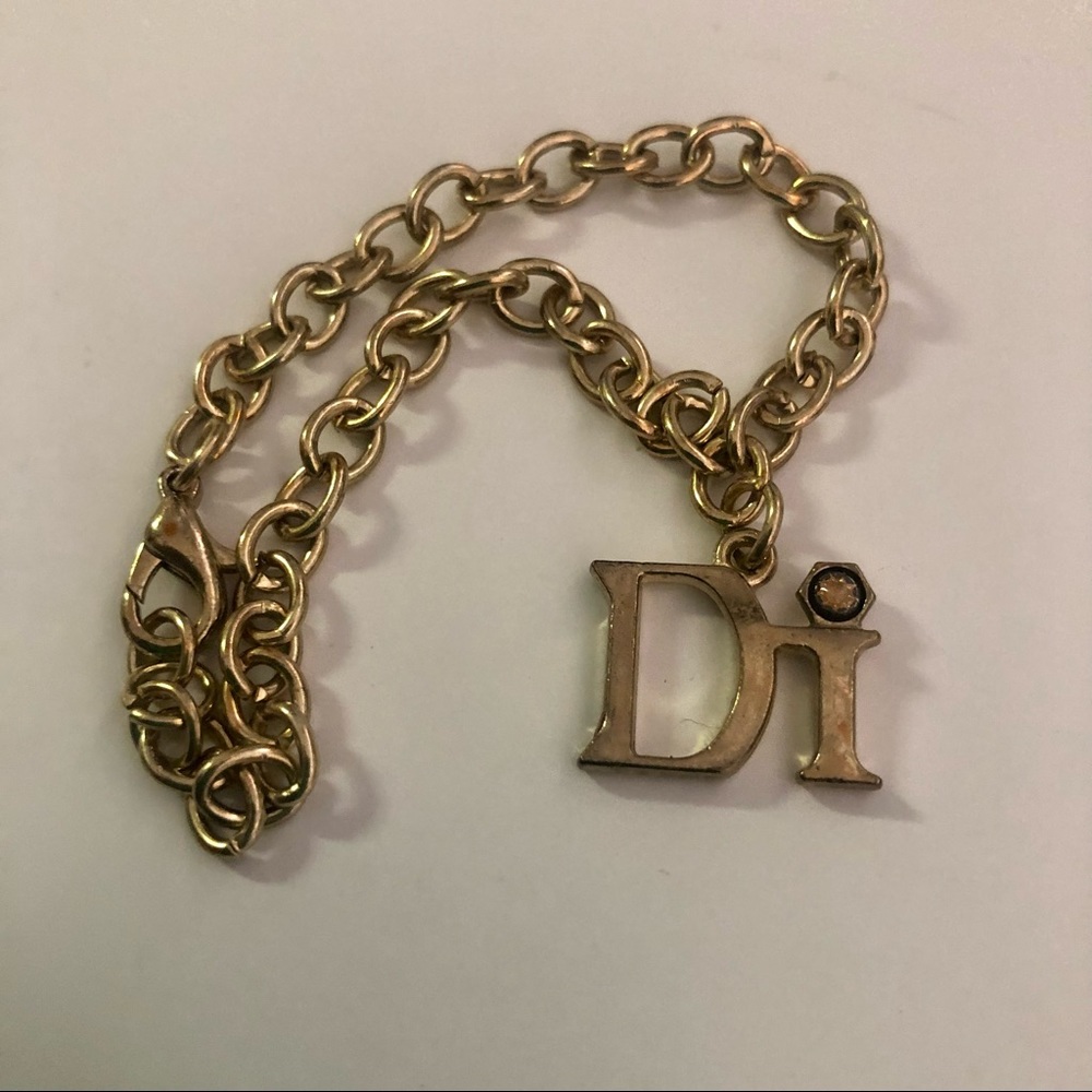 Diamonds International DI Vintage Gold Plated Cruise Ship Charm Bracelet 8”
